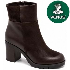 Venüs Vandolina Hakiki Deri Ortopedik Topuklu Kadın Bot