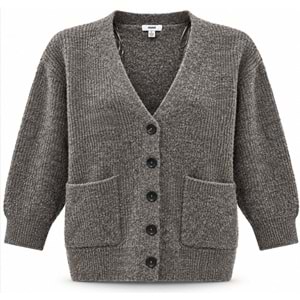 Mavi M1720032-A6657 Mavi Düğmeli Kazak Hırka Kadın Sweatshirt