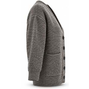Mavi M1720032-A6657 Mavi Düğmeli Kazak Hırka Kadın Sweatshirt