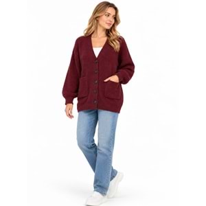 Mavi M1720032-A6656 Mavi Düğmeli Kazak Hırka Kadın Sweatshirt
