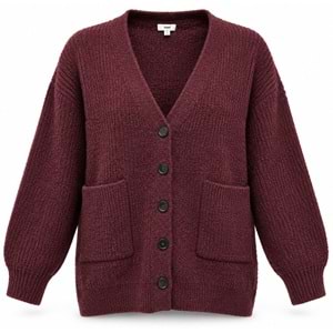 Mavi M1720032-A6656 Mavi Düğmeli Kazak Hırka Kadın Sweatshirt