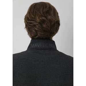 Mavi M0S20121-80024 Mavi Black Logo Baskılı Fermuarlı Erkek Sweatshirt
