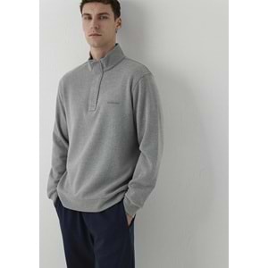Mavi M0S20055-80018 Mavi Logo Detaylı Yarım Fermuarlı Sweatshirt