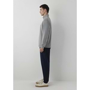Mavi M0S20055-80018 Mavi Logo Detaylı Yarım Fermuarlı Sweatshirt