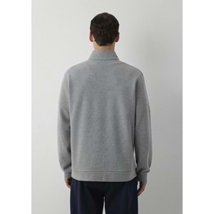 Mavi M0S20055-80018 Mavi Logo Detaylı Yarım Fermuarlı Sweatshirt