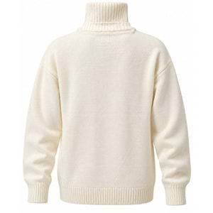 Mavi M0720031-70057 Mavi Yarım Fermuarlı Koyun Yünü Kazak Sweatshirt
