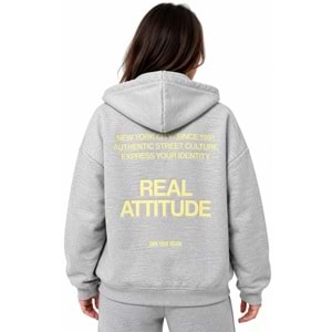 Mavi M1S20005-83096 Mavi Logo Baskılı Fermuarlı Kapüşonlu Kadın Sweatshirt