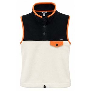 Mavi M1S20064-91564 Mavi Sıfır Kol Düğme Detaylı Polar Kadın Sweatshirt