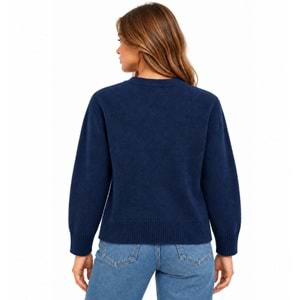 Mavi M1720098-86623 Mavi Düğmeli Kazak Hırka Kadın Sweatshirt