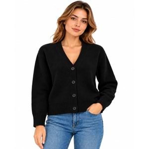 Mavi M1720098-900 Mavi Düğmeli Kazak Hırka Kadın Sweatshirt