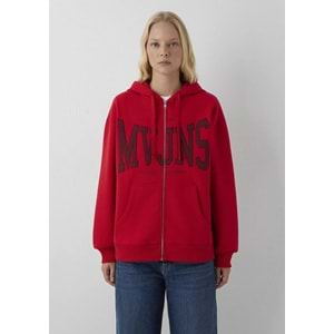Mavi M1S10421-82054 Mavi Jeans Logo Nakışlı Fermuarlı Kadın Sweatshirt