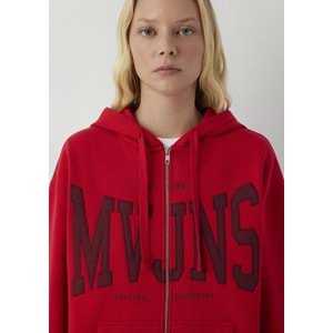 Mavi M1S10421-82054 Mavi Jeans Logo Nakışlı Fermuarlı Kadın Sweatshirt