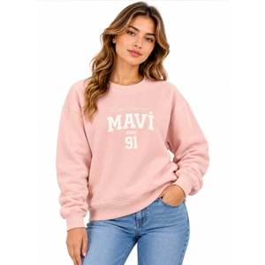 Mavi M1S20140-71131 Mavi Logo Baskılı Kadın Sweatshirt
