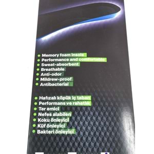 Shoex Memory Foam İnsole Technology Ultra Soft Comfort Ortopedik Tabanlık - Astar