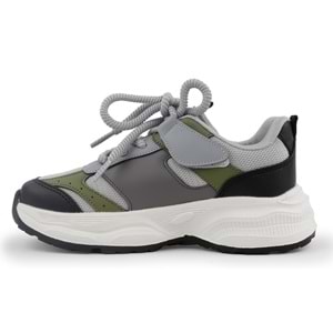 Cool Birian Bağcık Görünümlü Cırt Cırtlı Sneaker Ortopedik Çocuk Spor Ayakkabı