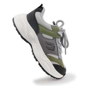 Cool Birian Bağcık Görünümlü Cırt Cırtlı Sneaker Ortopedik Çocuk Spor Ayakkabı