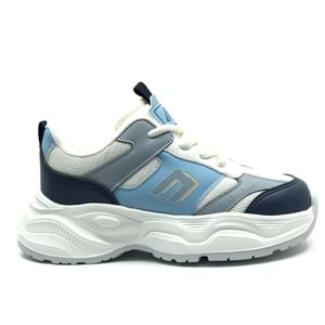 Cool Birian Bağcık Görünümlü Cırt Cırtlı Sneaker Ortopedik Çocuk Spor Ayakkabı