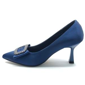 Feles Kare Toka 8 cm Topuklu Stiletto Kadın Ayakkabı