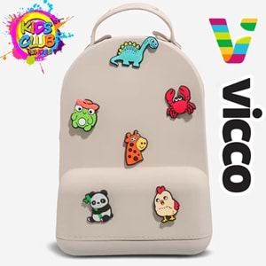 Vicco Pvc Mini Boy Çocuk Plaj Çantası Kreş Çantası Sırt Çantası Okul Çantası Unisex Çanta