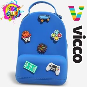 Vicco Pvc Mini Boy Çocuk Plaj Çantası Kreş Çantası Sırt Çantası Okul Çantası Unisex Çanta