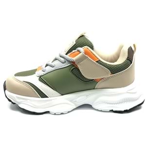 Cool Birian-26 Bağcık Görünümlü Cırt Cırtlı Sneaker Ortopedik Çocuk Spor Ayakkabı