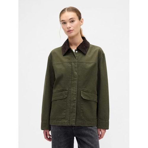 Gap Relaxed Canvas Barn 791285 Kadın Ceket