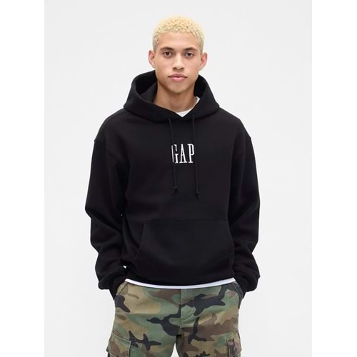 Gap 821804 Vintage Soft Oversized Gap Mini Logo Sweatshirt Erkek Kapüşonlu Sweatshirt