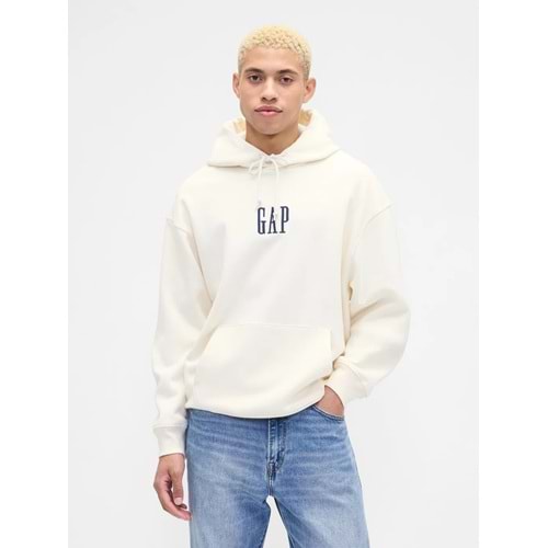 Gap 821804 Vintage Soft Oversized Gap Mini Logo Sweatshirt Erkek Kapüşonlu Sweatshirt