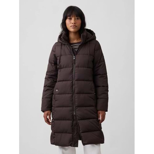 Gap Relaxed Midi Puffer Şişme Mont 910112 Kadın Mont