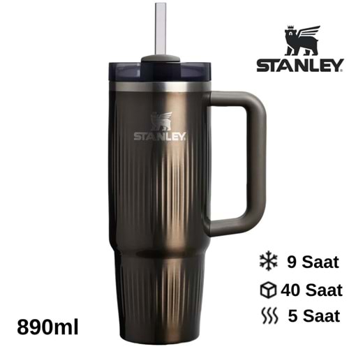 Stanley Quencher® H2.0 Fluted Tumbler Pipetli Termos Bardak 0.89 LT Pipetli Matara