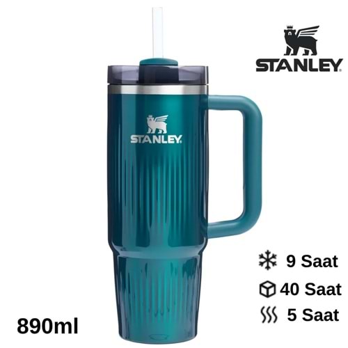 Stanley Quencher® H2.0 Fluted Tumbler Pipetli Termos Bardak 0.89 LT Pipetli Matara