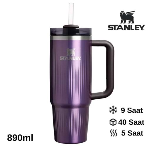 Stanley Quencher® H2.0 Fluted Tumbler Pipetli Termos Bardak 0.89 LT Pipetli Matara