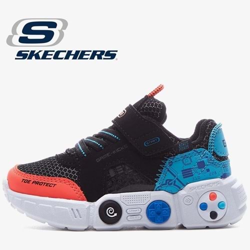 Skechers Lil Gametronix 402262N-BKMT Ortopedik Çocuk Spor Ayakkabı