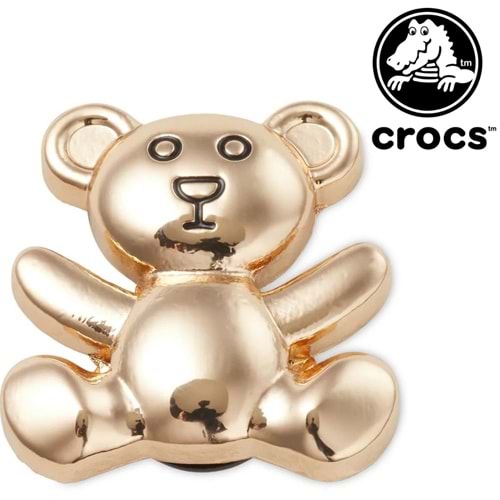 Crocs Gold Teddy Bear Ayıcık Jibbitz Terlik Süsü Terlik Aksesuarı