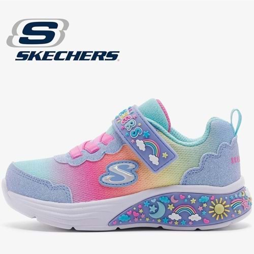 Skechers My Dreamers 303157N-LBMT Işıklı Ortopedik Çocuk Spor Ayakkabı