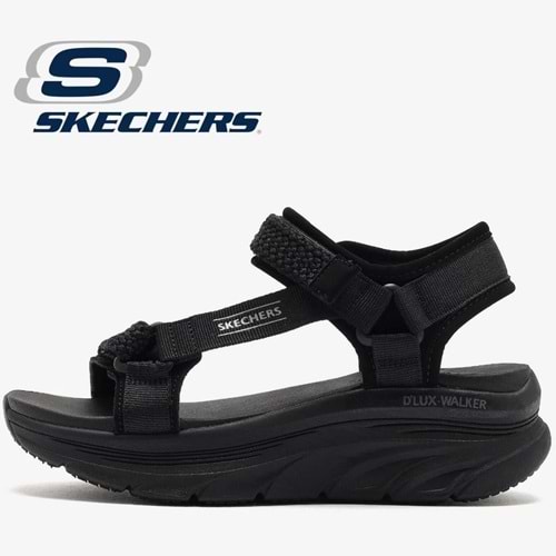 Skechers D'lux Walker-Pretty Field 119822-BBK Ortopedik Kadın Sandalet