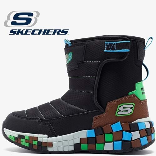 Skechers Megacraft 3.0 402184L-BKBR Ortopedik Çocuk Bot