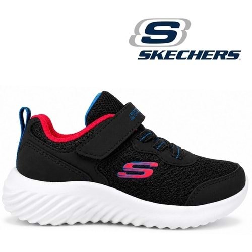 Skechers Bounder Techrox 403906N-BLK Ortopedik Çocuk Spor Ayakkabı