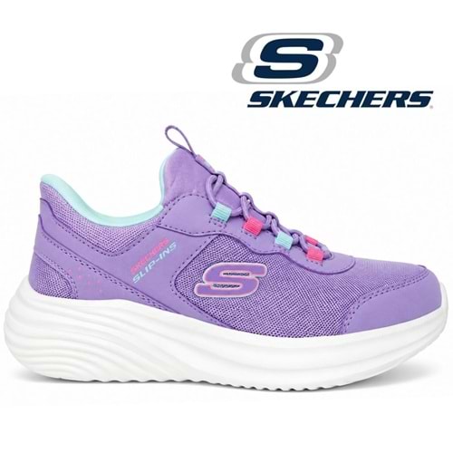 Skechers Bounder Pro Step One 303690L-LAV Ortopedik Işıklı Çocuk Spor Ayakkabı