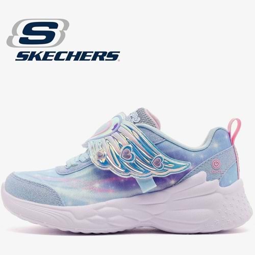 Skechers Dream Racer 303067L-LTBL Işıklı Ortopedik Çocuk Spor Ayakkabı
