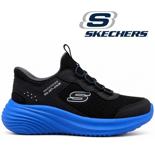 Skechers Bounder Pro Slıp-Ins 404208L-BKBL Ortopedik Çocuk Spor Ayakkabı