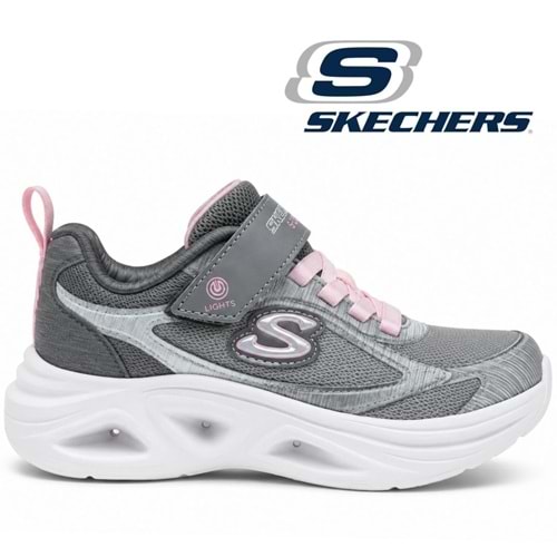 Skechers Sola Glow 2.0 303729L-LGMT Ortopedik Işıklı Çocuk Spor Ayakkabı