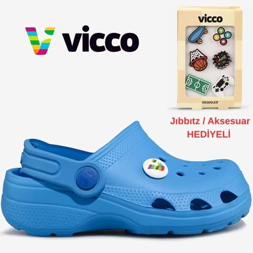 Vicco Didim Jıbbıtz Aksesuar Hediyeli Ortopedik Unisex Çocuk Terlik