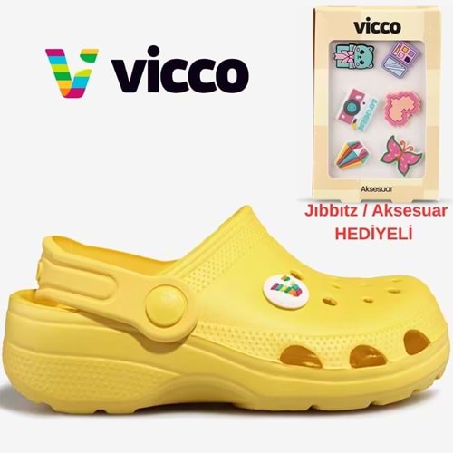 Vicco Didim Jıbbıtz Aksesuar Hediyeli Ortopedik Unisex Çocuk Terlik