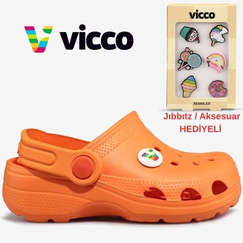 Vicco Didim Jıbbıtz Aksesuar Hediyeli Ortopedik Unisex Çocuk Terlik