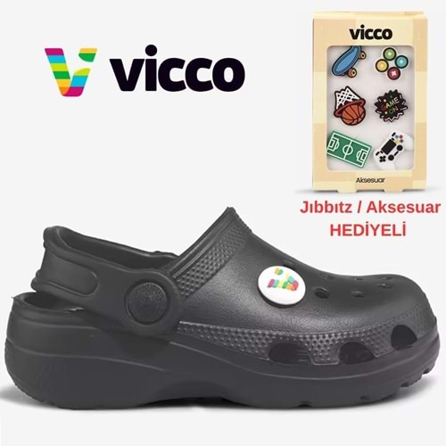 Vicco Didim Jıbbıtz Aksesuar Hediyeli Ortopedik Unisex Çocuk Terlik