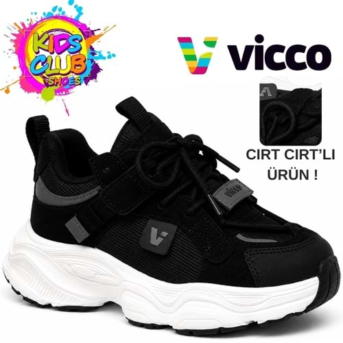 Vicco Ceni Süs Bağcıklı Cırt Cırtlı Ortopedik Çocuk Spor Ayakkabı