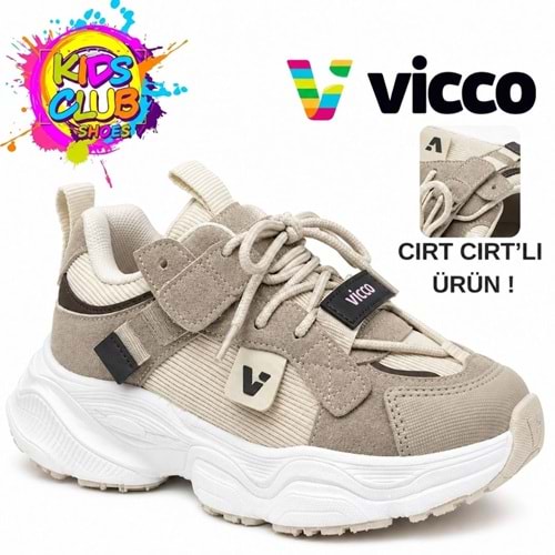 Vicco Ceni Süs Bağcıklı Cırt Cırtlı Ortopedik Çocuk Spor Ayakkabı