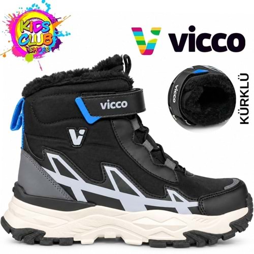 Vicco Saturn Kauçuk Taban Kürklü Ortopedik Çocuk Kar Botu