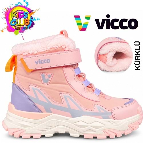 Vicco Saturn Kauçuk Taban Kürklü Ortopedik Çocuk Kar Botu